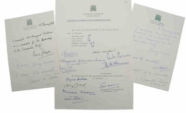 Items from the Thatcher archive